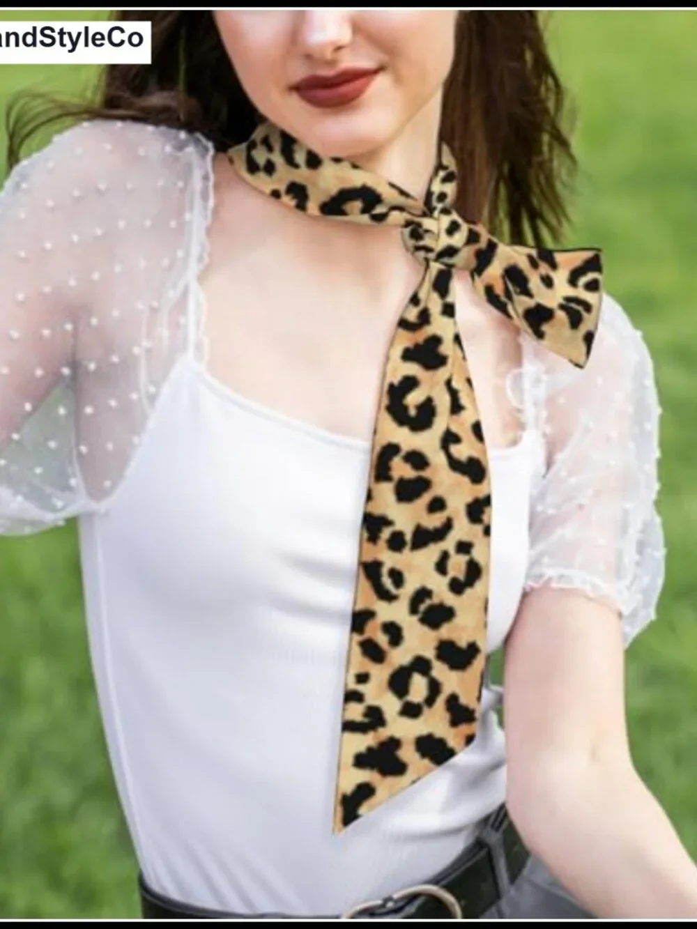 Polyester Silk Scarf Women Fashion Head Neck Skinny Scarf Printed for Hair